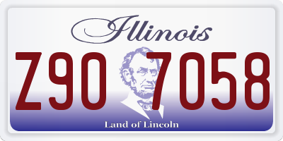 IL license plate Z907058
