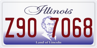 IL license plate Z907068