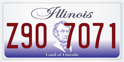 IL license plate Z907071