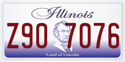 IL license plate Z907076