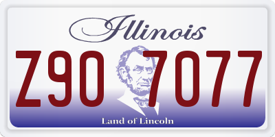 IL license plate Z907077