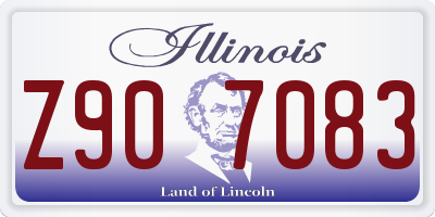 IL license plate Z907083