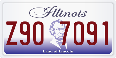 IL license plate Z907091