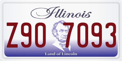 IL license plate Z907093