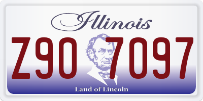 IL license plate Z907097