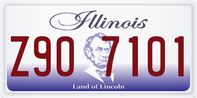 IL license plate Z907101