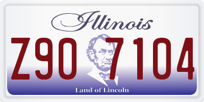 IL license plate Z907104