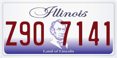 IL license plate Z907141