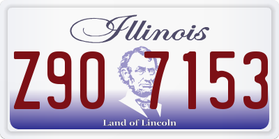 IL license plate Z907153
