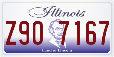 IL license plate Z907167