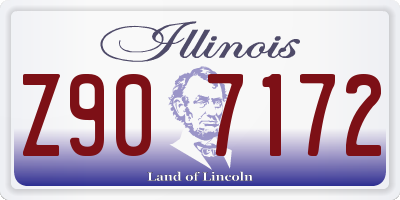 IL license plate Z907172