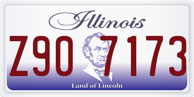 IL license plate Z907173