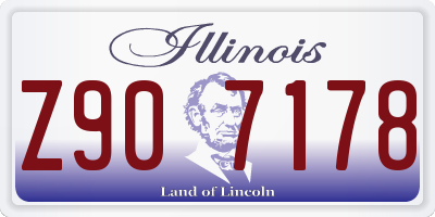 IL license plate Z907178