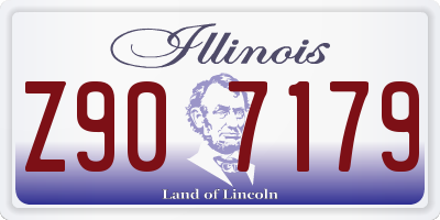 IL license plate Z907179