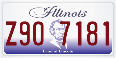 IL license plate Z907181