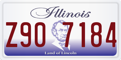 IL license plate Z907184