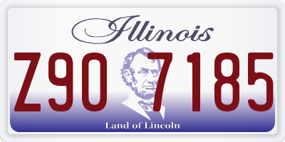IL license plate Z907185