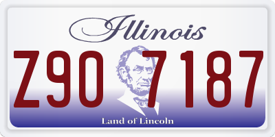 IL license plate Z907187
