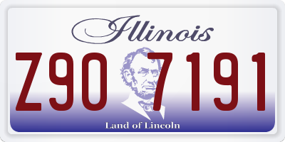 IL license plate Z907191