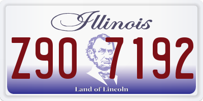 IL license plate Z907192