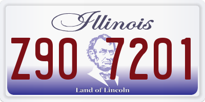 IL license plate Z907201
