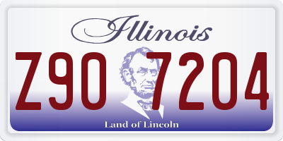 IL license plate Z907204