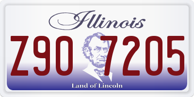 IL license plate Z907205