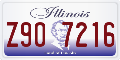 IL license plate Z907216