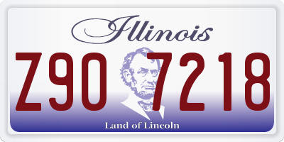 IL license plate Z907218