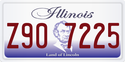 IL license plate Z907225