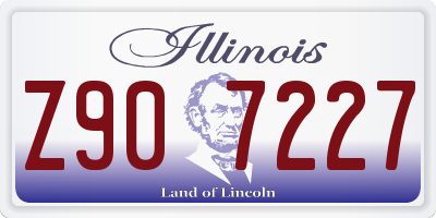 IL license plate Z907227