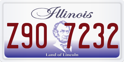 IL license plate Z907232