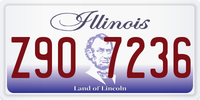 IL license plate Z907236