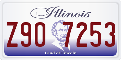 IL license plate Z907253