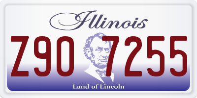 IL license plate Z907255