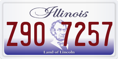 IL license plate Z907257