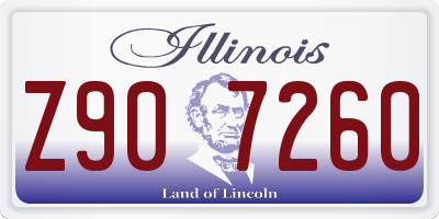 IL license plate Z907260
