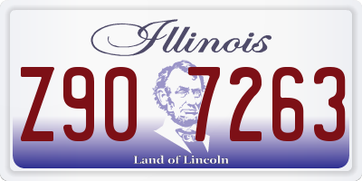 IL license plate Z907263