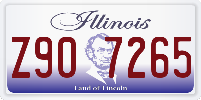 IL license plate Z907265