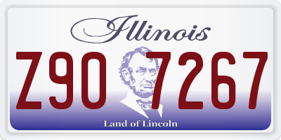 IL license plate Z907267
