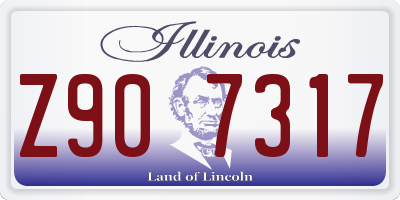 IL license plate Z907317