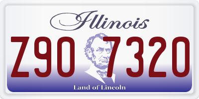 IL license plate Z907320