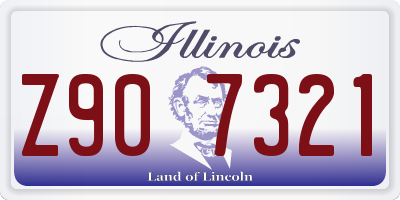 IL license plate Z907321
