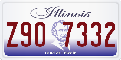 IL license plate Z907332