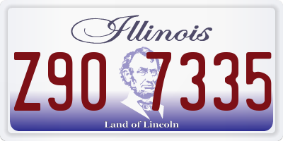IL license plate Z907335