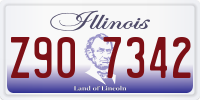 IL license plate Z907342