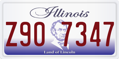 IL license plate Z907347