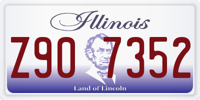 IL license plate Z907352