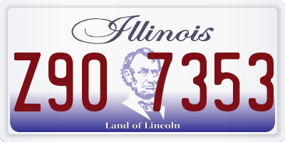 IL license plate Z907353