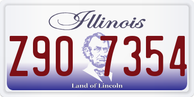 IL license plate Z907354